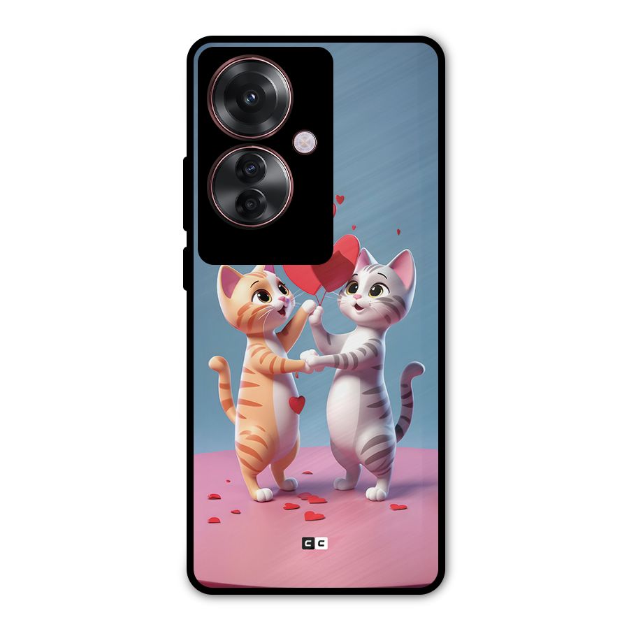 Exchanging Hearts Metal Back Case for Oppo F25 Pro
