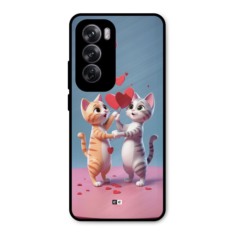 Exchanging Hearts Metal Back Case for Oppo Reno12 Pro