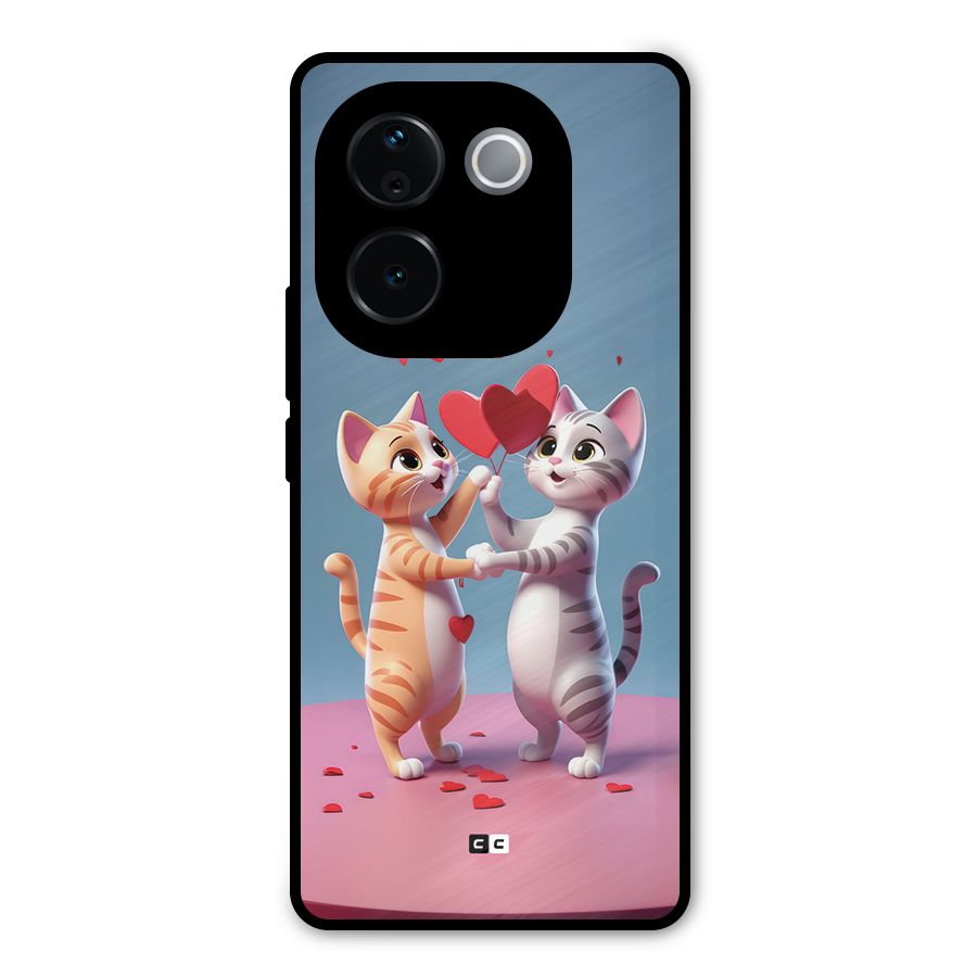 Exchanging Hearts Metal Back Case for Vivo T3 Pro