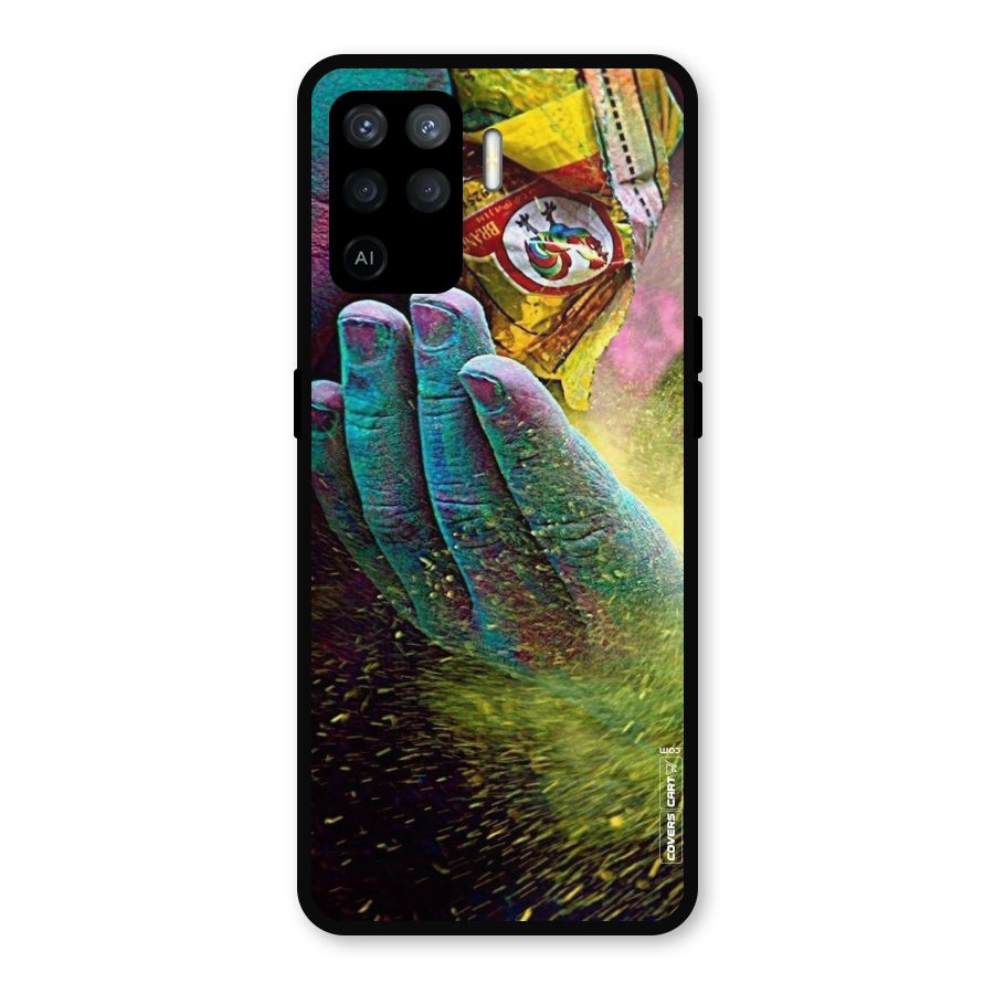 Exotic Colours Metal Back Case for Oppo F19 Pro