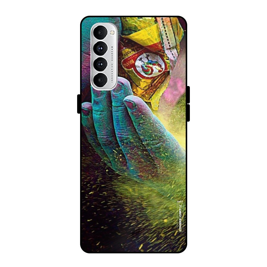 Exotic Colours Metal Back Case for Oppo Reno4 Pro