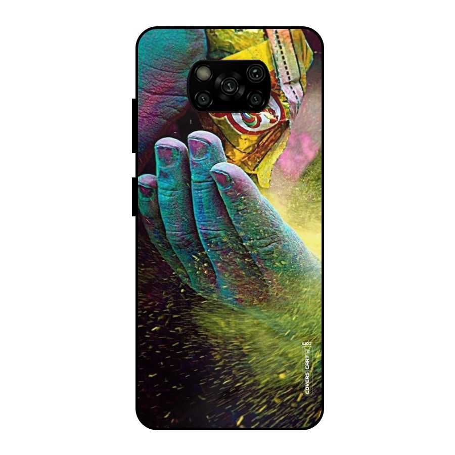 Exotic Colours Metal Back Case for Poco X3