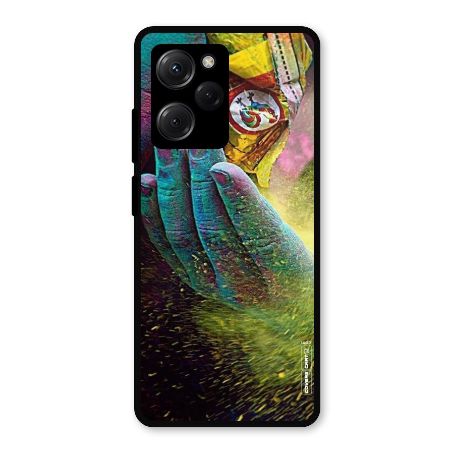 Exotic Colours Metal Back Case for Poco X5 Pro