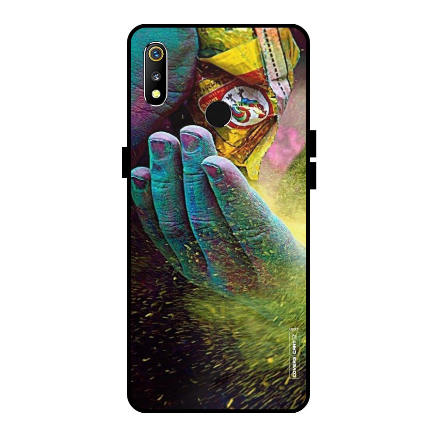 Exotic Colours Metal Back Case for Realme 3i