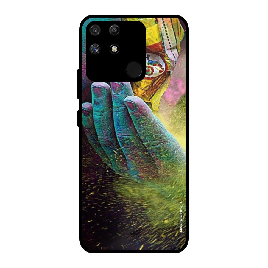 Exotic Colours Metal Back Case for Realme Narzo 50A