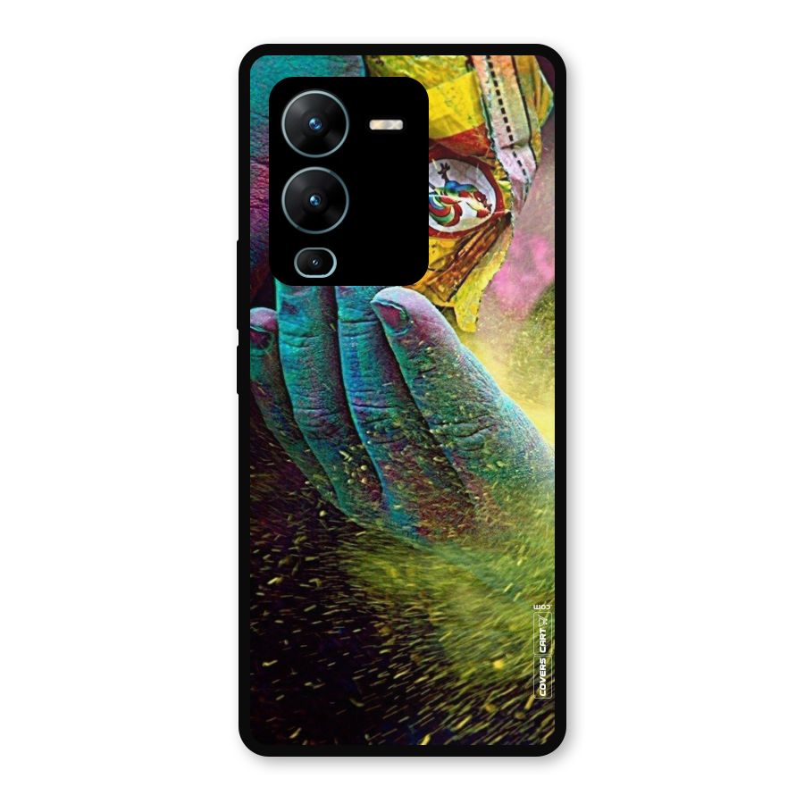 Exotic Colours Metal Back Case for Vivo V25 Pro