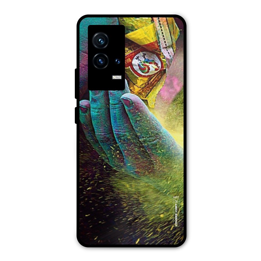 Exotic Colours Metal Back Case for iQOO 9 5G