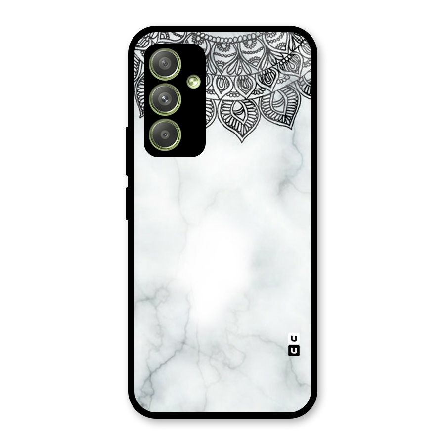 Exotic Marble Pattern Glass Back Case for Galaxy A54