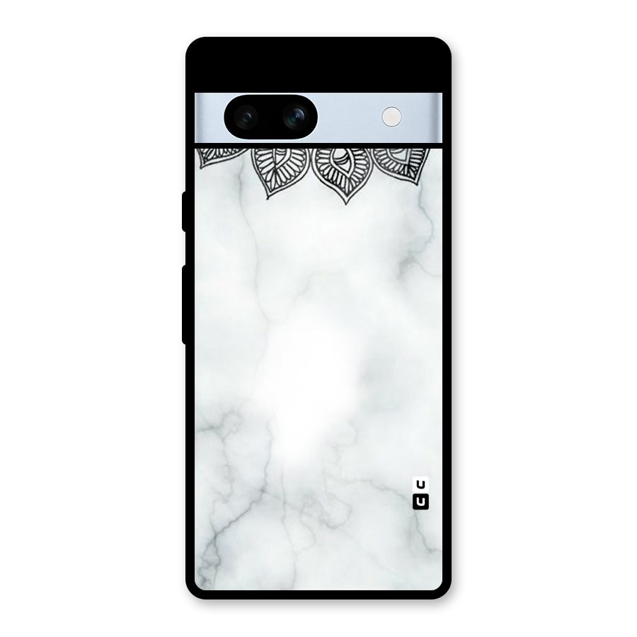 Exotic Marble Pattern Glass Back Case for Google Pixel 7a