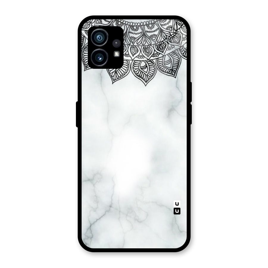 Exotic Marble Pattern Glass Back Case for Nothing Phone 1