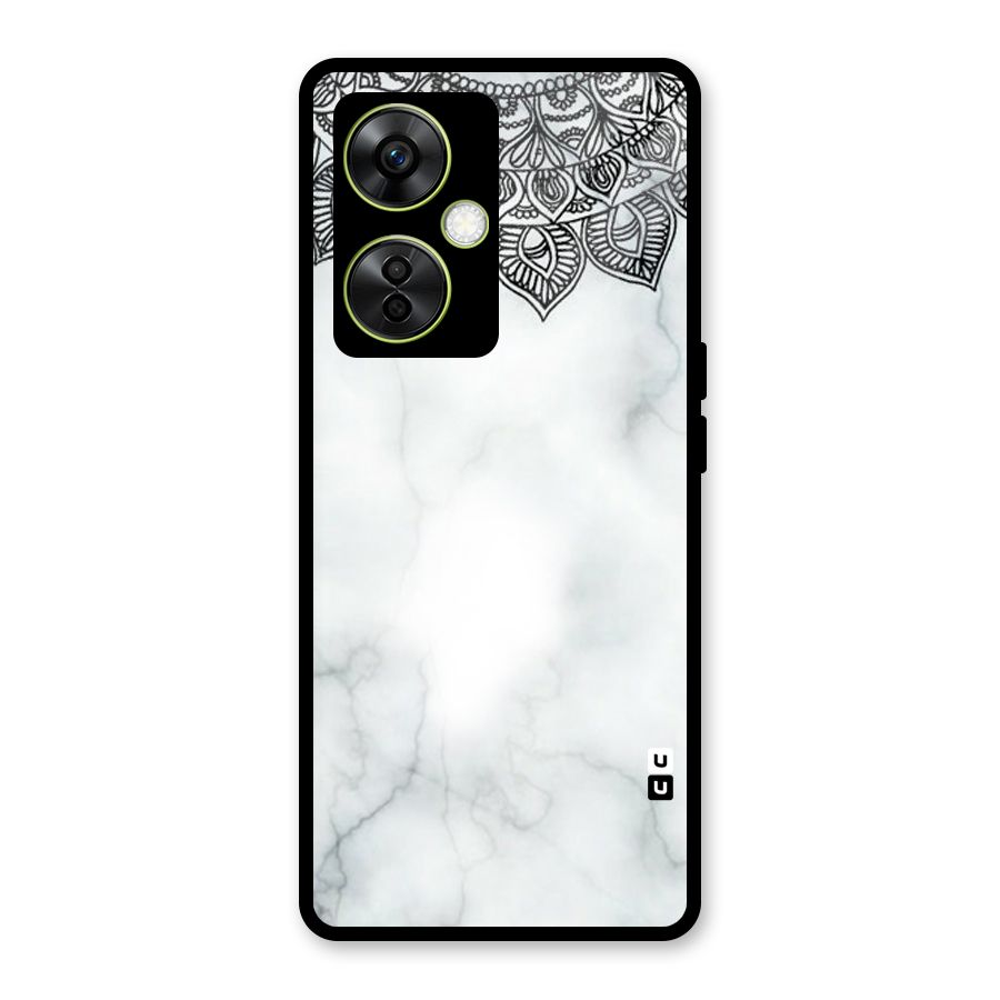 Exotic Marble Pattern Glass Back Case for OnePlus Nord CE 3 Lite
