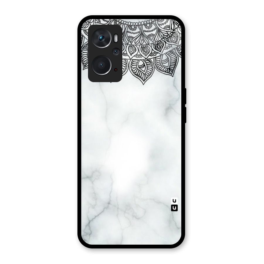 Exotic Marble Pattern Glass Back Case for Oppo K10 4G