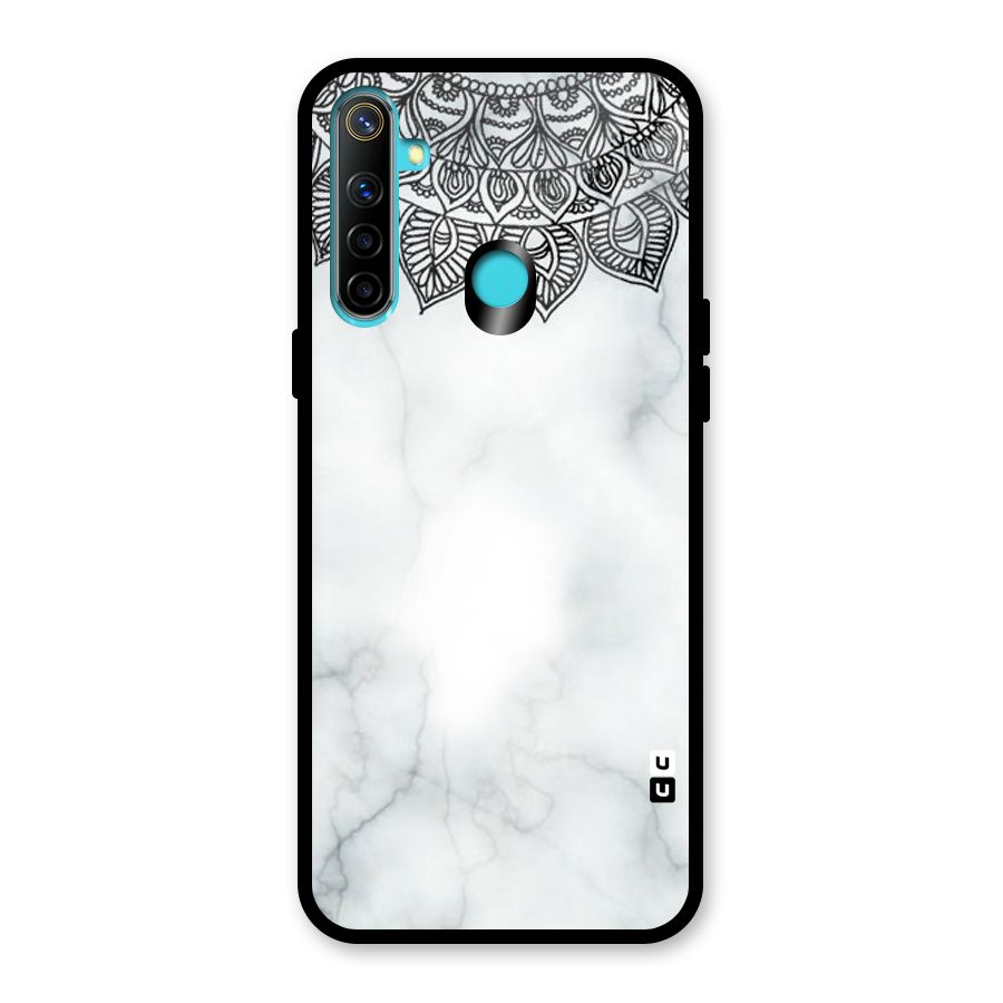 Exotic Marble Pattern Glass Back Case for Realme Narzo 10