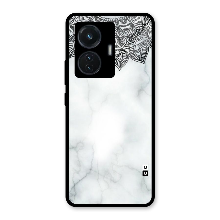 Exotic Marble Pattern Glass Back Case for Vivo T1 44W