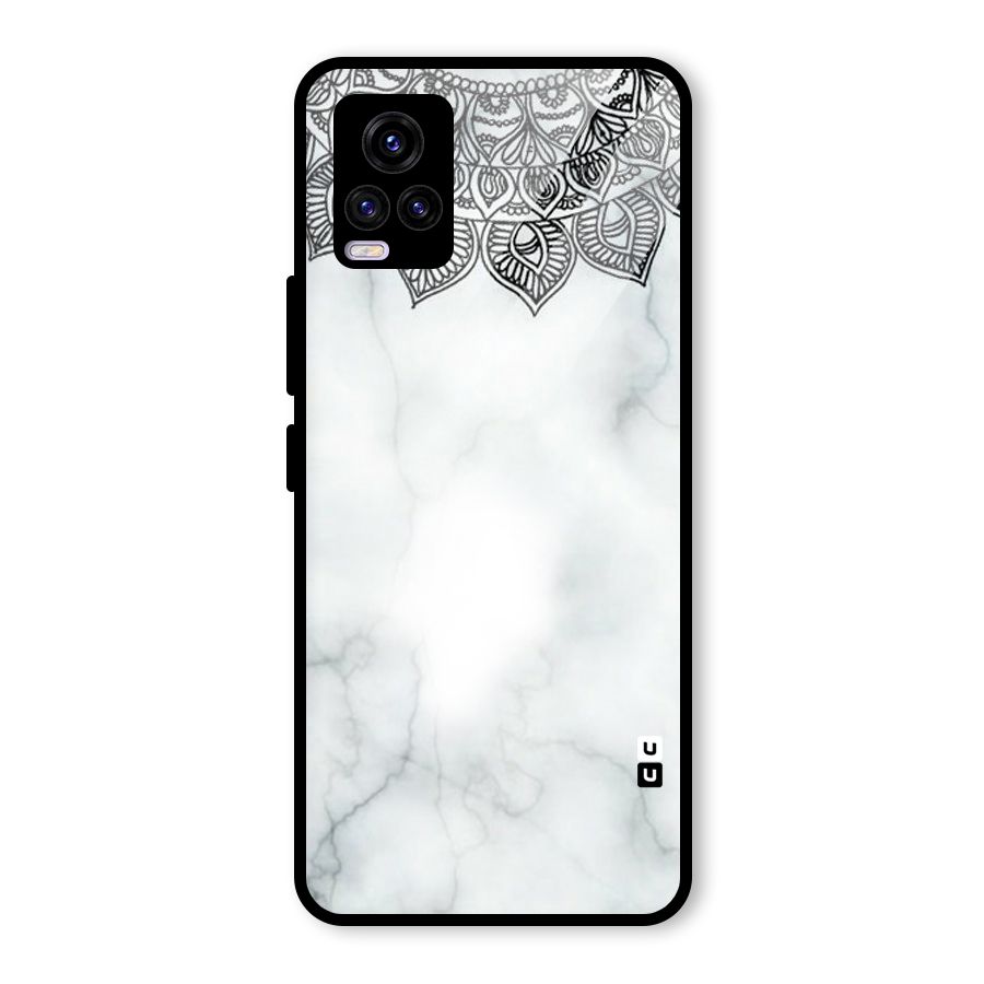 Exotic Marble Pattern Glass Back Case for Vivo V20 2021