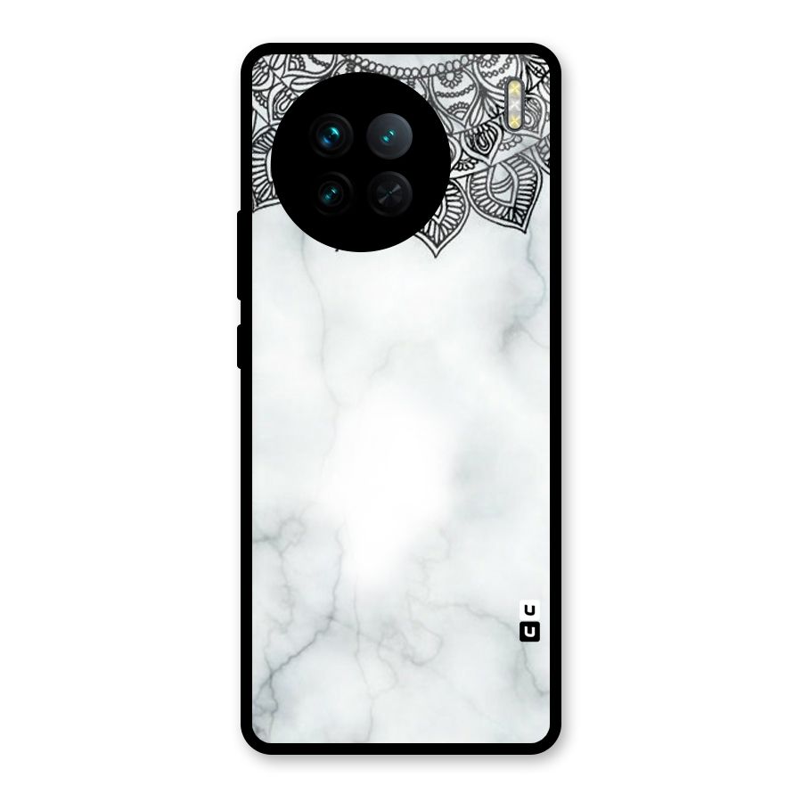 Exotic Marble Pattern Glass Back Case for Vivo X90