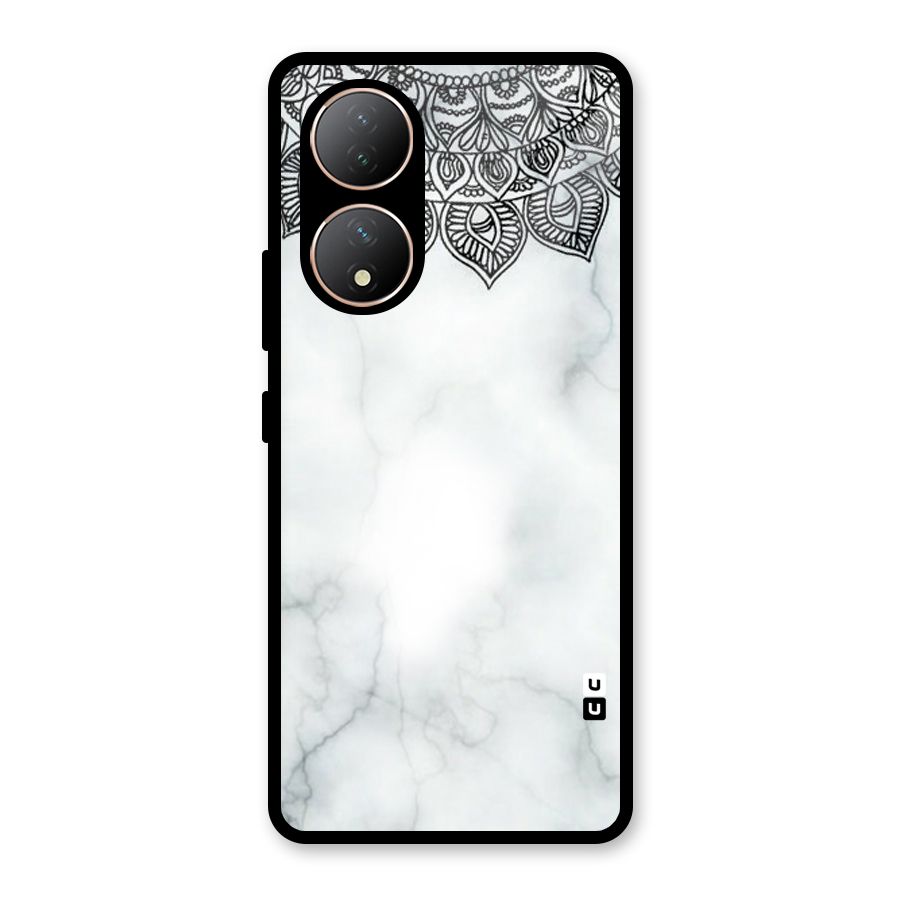 Exotic Marble Pattern Glass Back Case for Vivo Y100