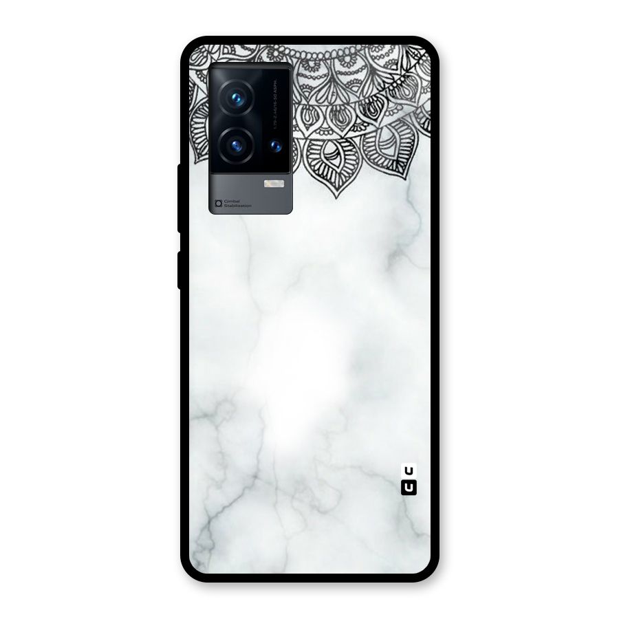 Exotic Marble Pattern Glass Back Case for iQOO 9 5G