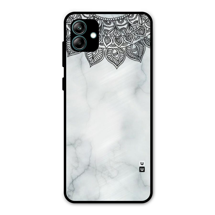 Exotic Marble Pattern Metal Back Case for Galaxy A04