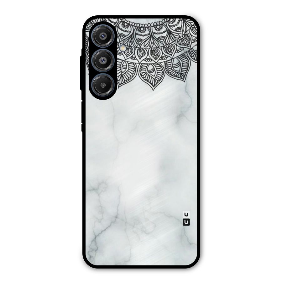 Exotic Marble Pattern Metal Back Case for Galaxy A16 5G