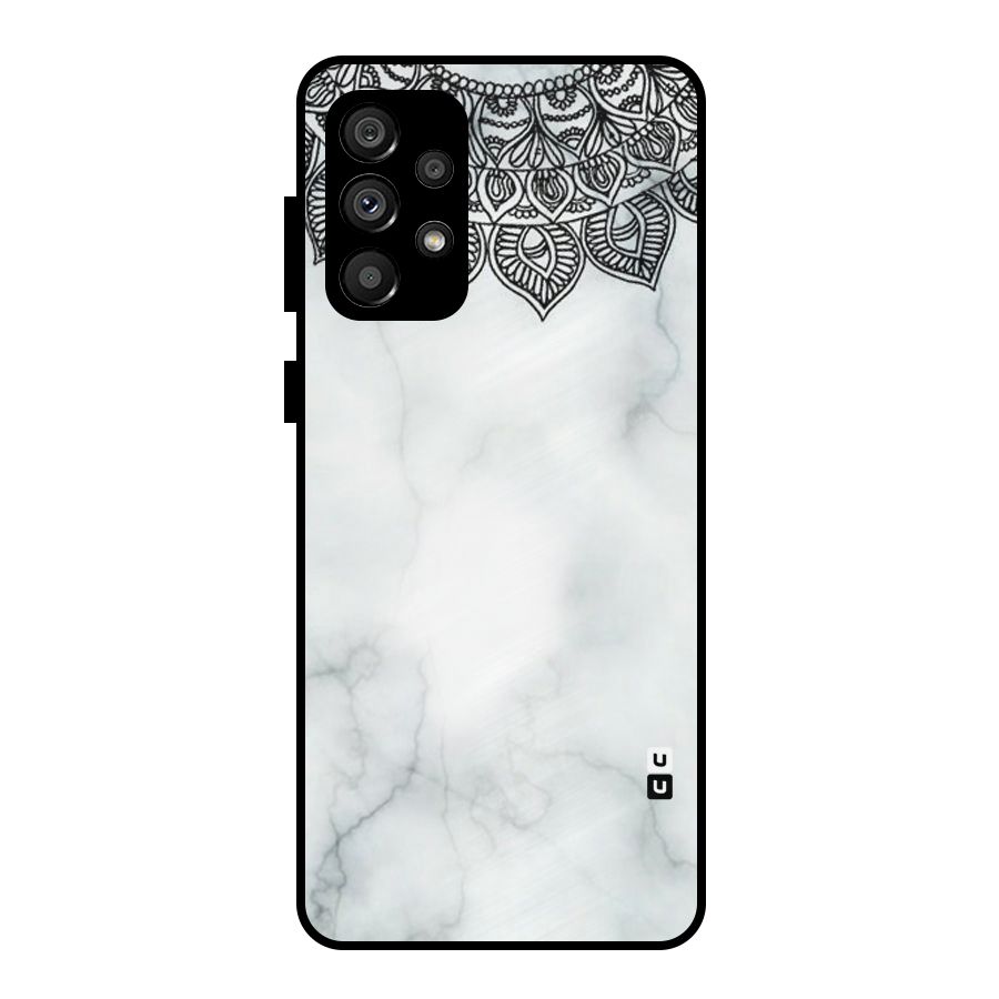 Exotic Marble Pattern Metal Back Case for Galaxy A73 5G
