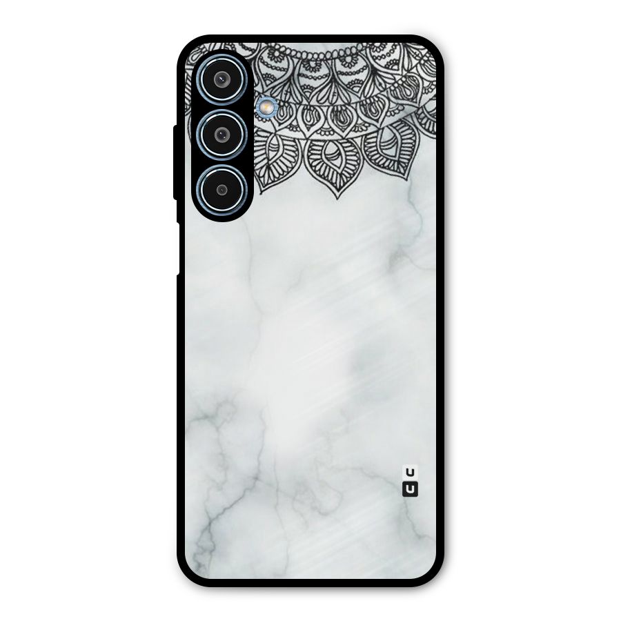 Exotic Marble Pattern Metal Back Case for Galaxy M35