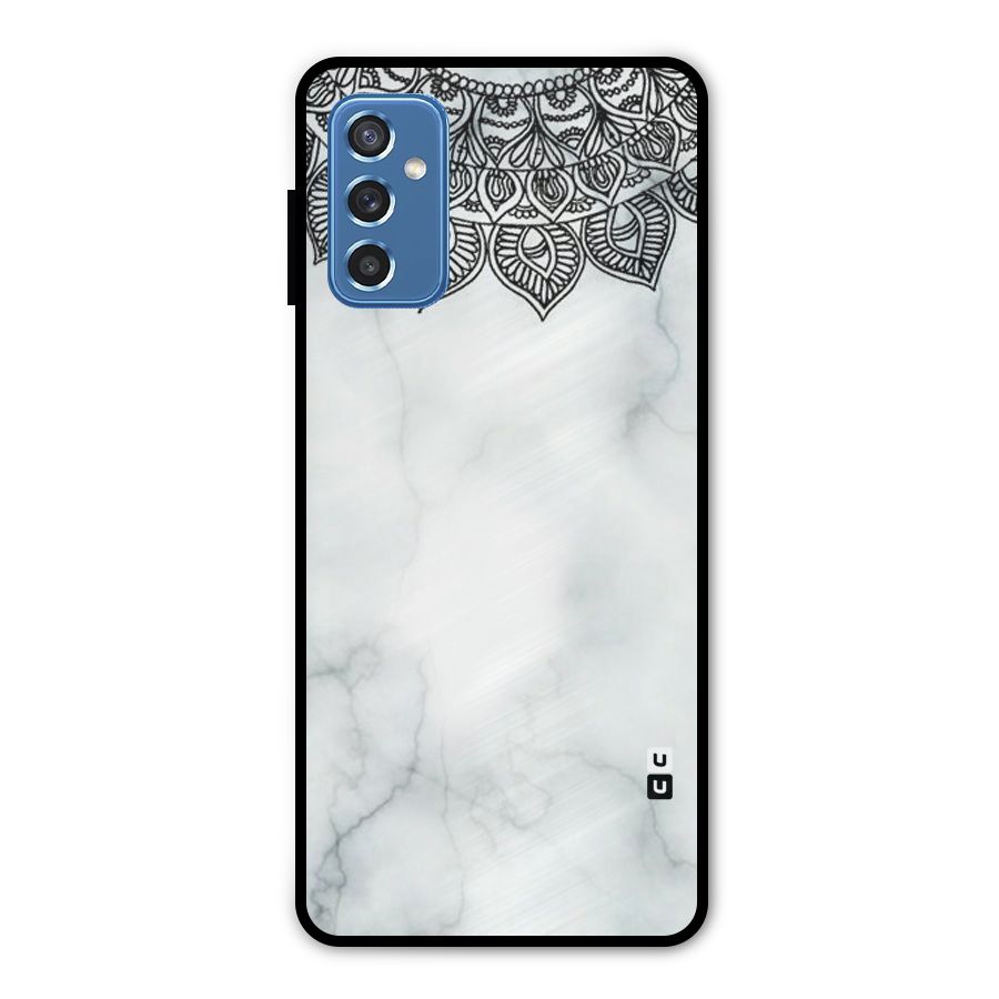 Exotic Marble Pattern Metal Back Case for Galaxy M52 5G