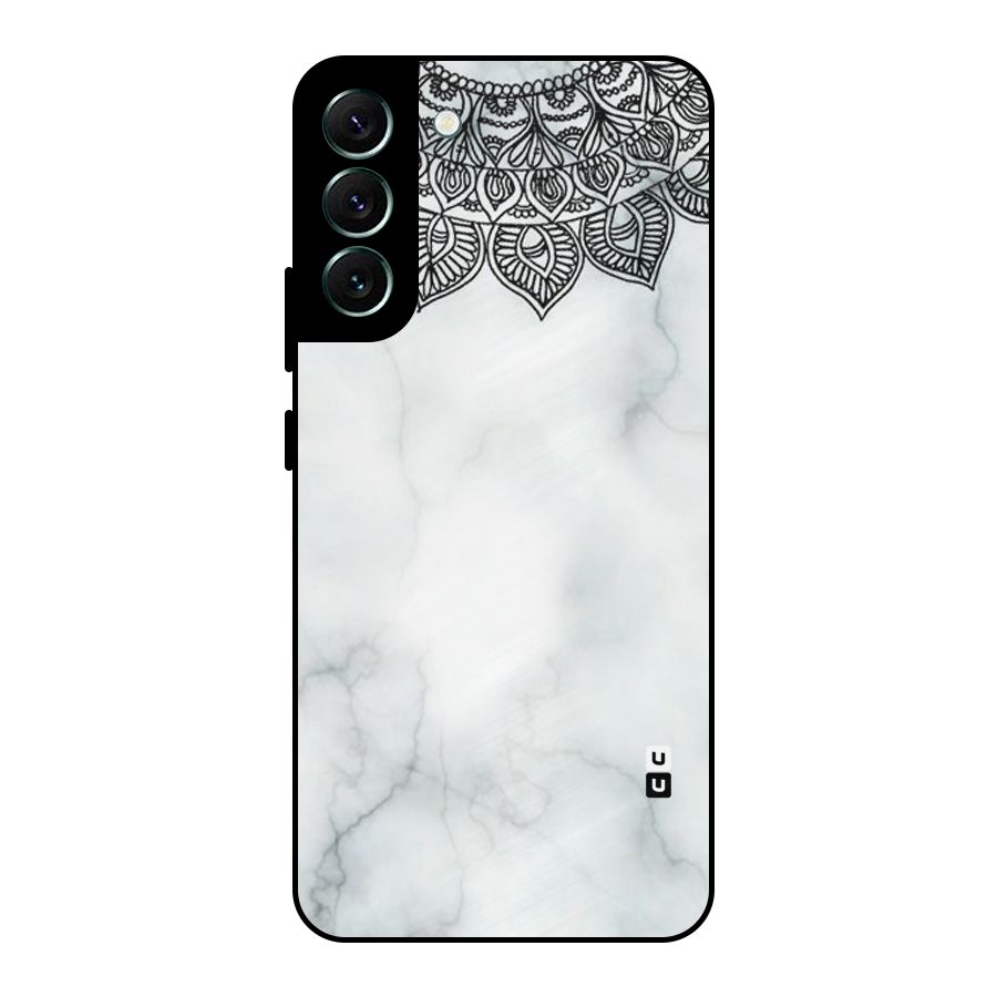 Exotic Marble Pattern Metal Back Case for Galaxy S22 Plus 5G