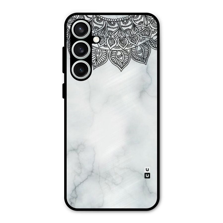 Exotic Marble Pattern Metal Back Case for Galaxy S23 FE