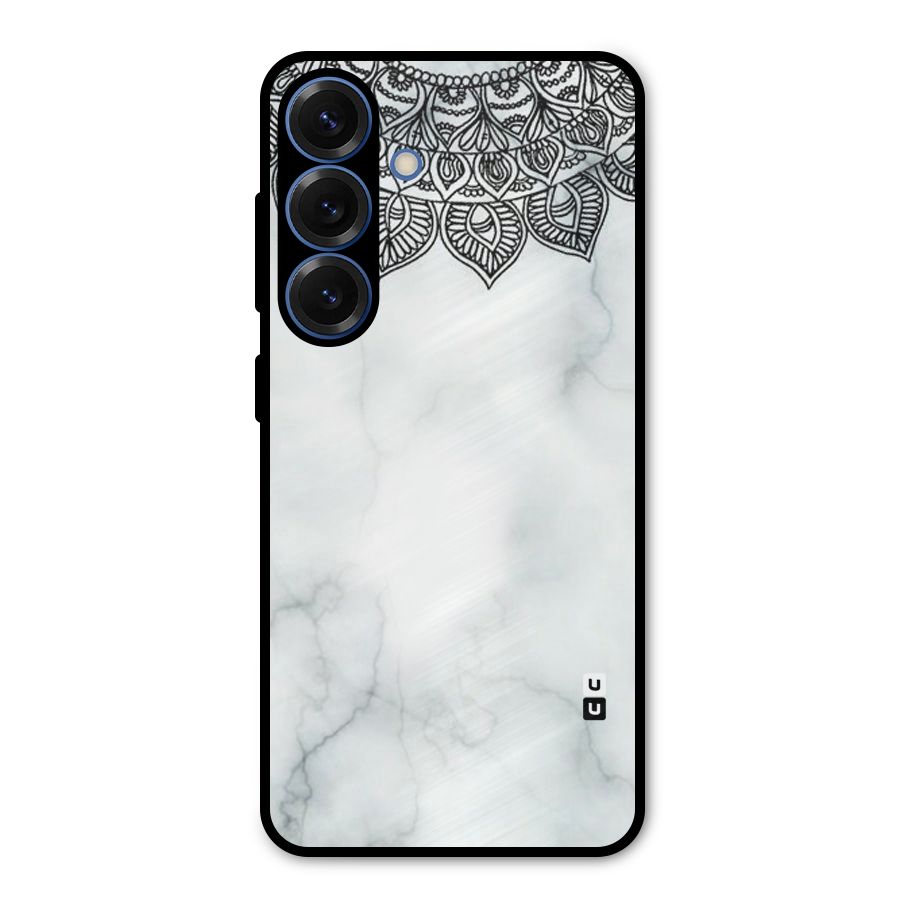 Exotic Marble Pattern Metal Back Case for Galaxy S25