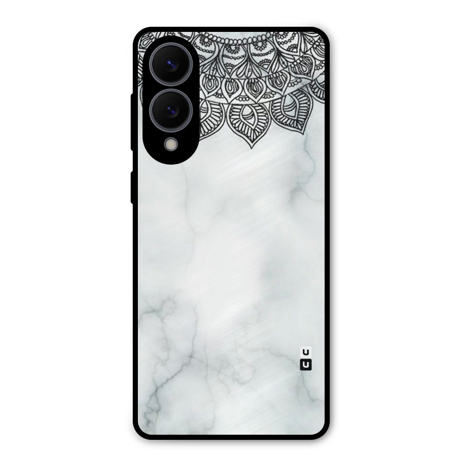 Exotic Marble Pattern Metal Back Case for Galaxy S25 Edge