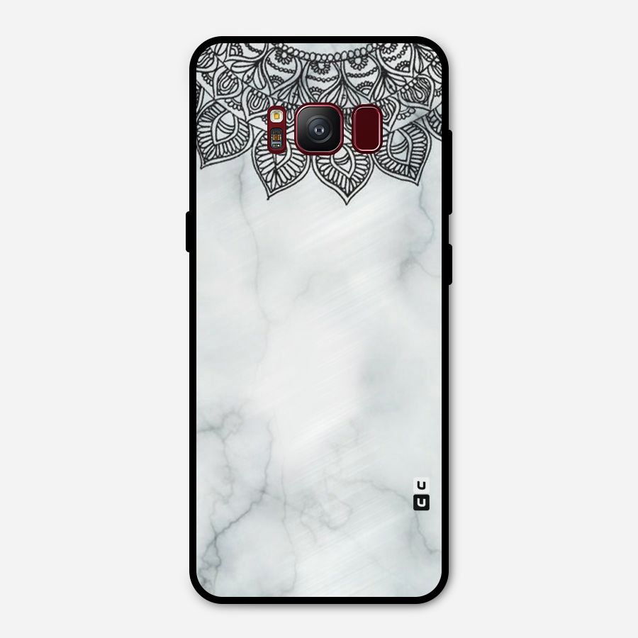 Exotic Marble Pattern Metal Back Case for Galaxy S8
