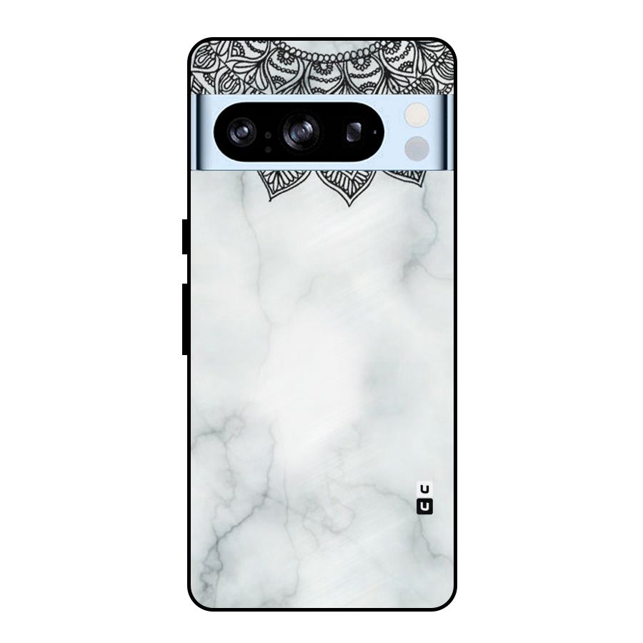 Exotic Marble Pattern Metal Back Case for Google Pixel 8 Pro