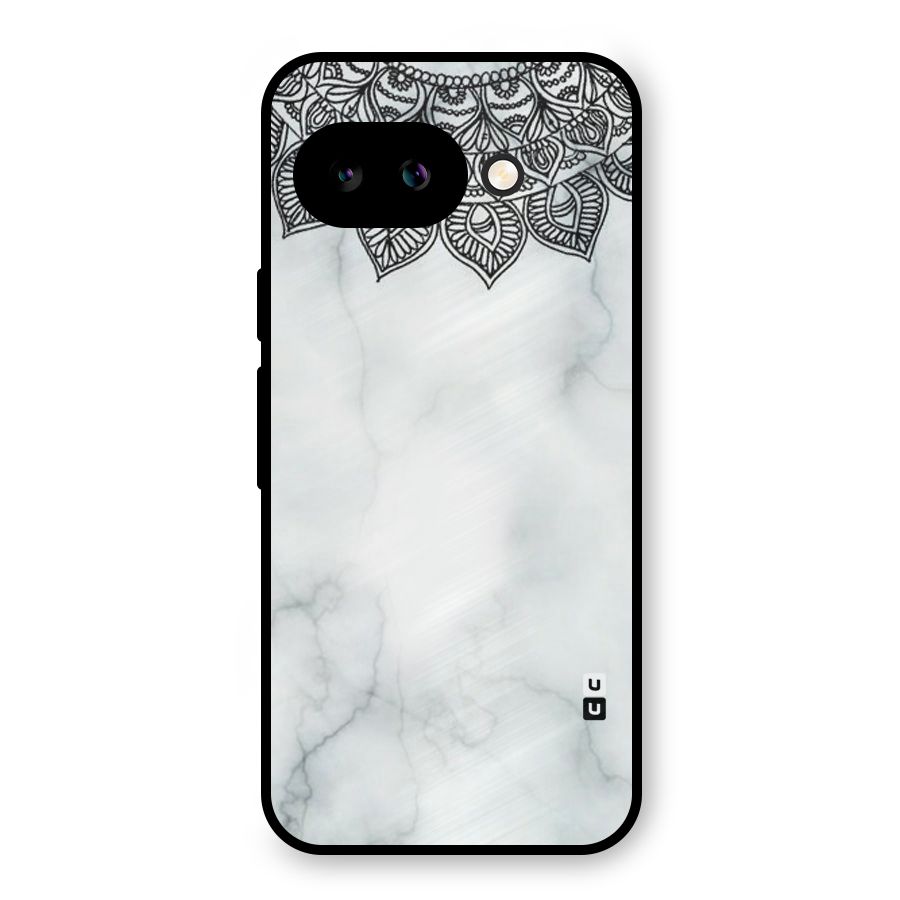 Exotic Marble Pattern Metal Back Case for Google Pixel 9a