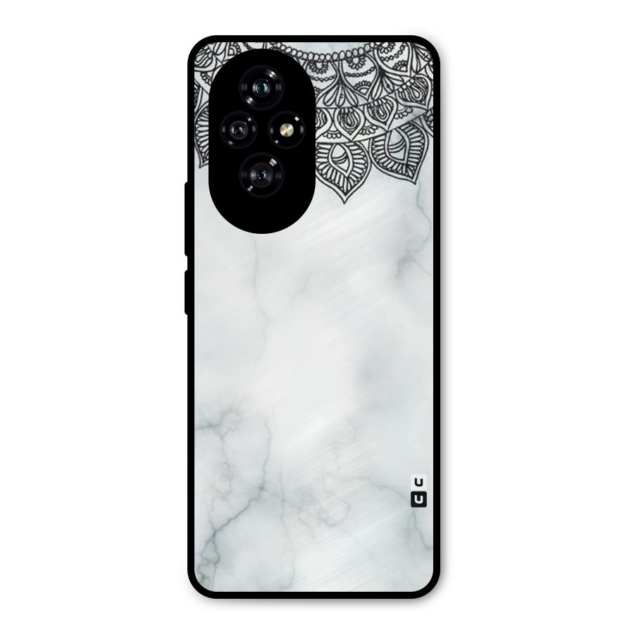 Exotic Marble Pattern Metal Back Case for Honor 200