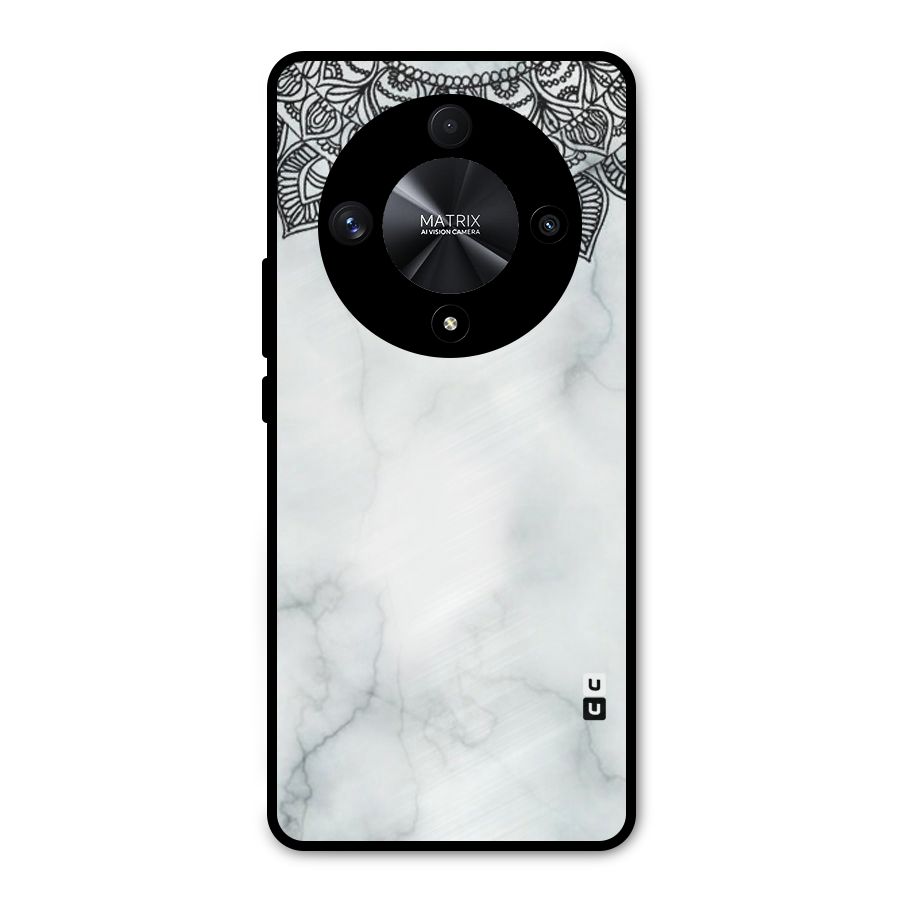 Exotic Marble Pattern Metal Back Case for Honor X9b