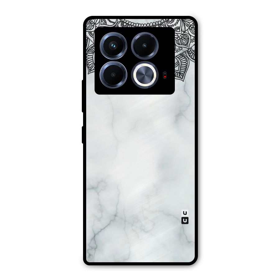 Exotic Marble Pattern Metal Back Case for Infinix Note 40 5G