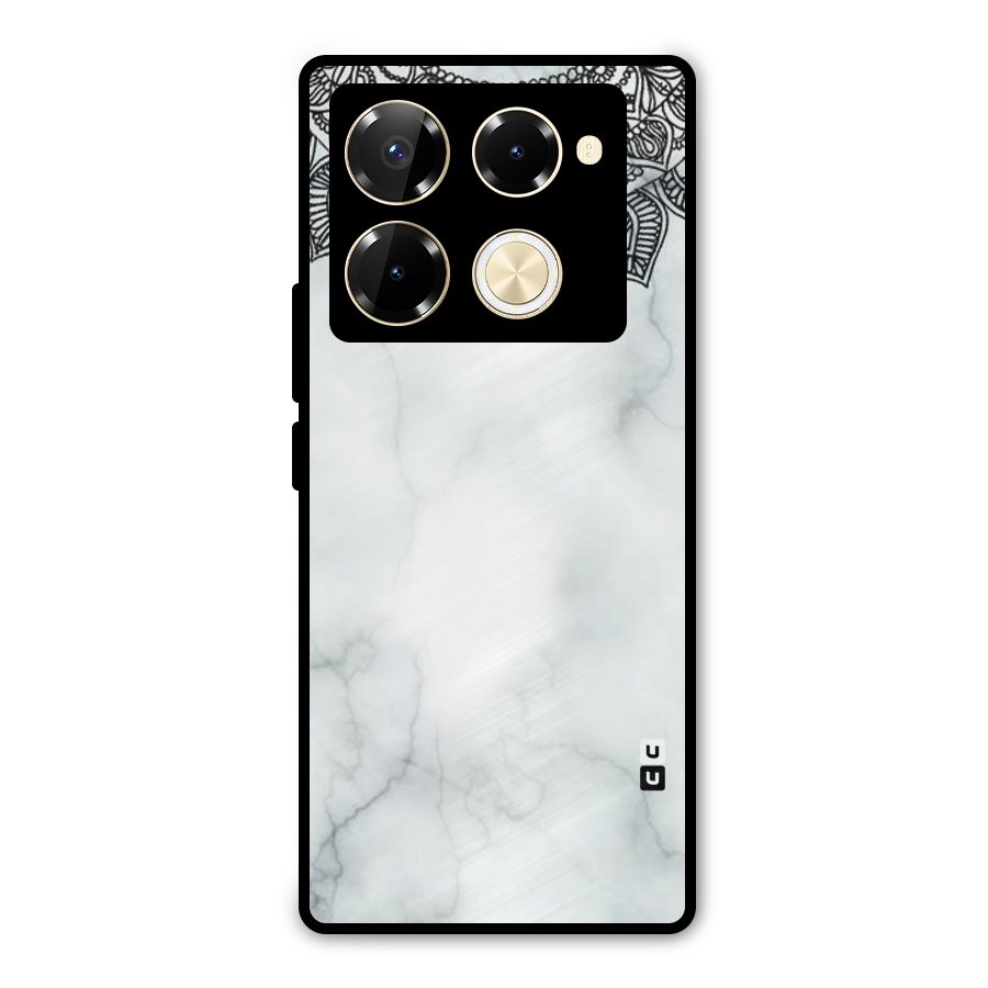 Exotic Marble Pattern Metal Back Case for Infinix Note 40 Pro Plus