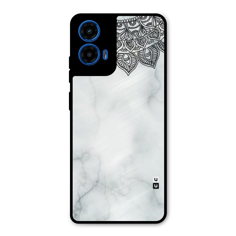 Exotic Marble Pattern Metal Back Case for Moto G45