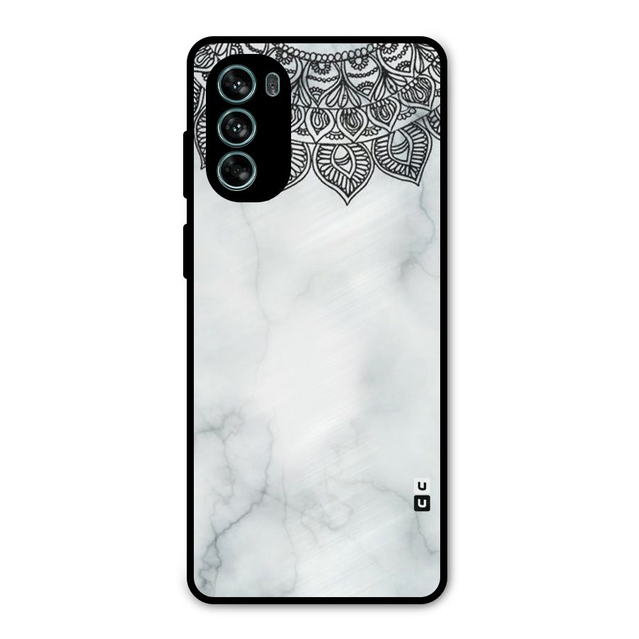 Exotic Marble Pattern Metal Back Case for Moto G62