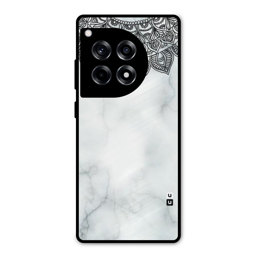 Exotic Marble Pattern Metal Back Case for OnePlus 12R
