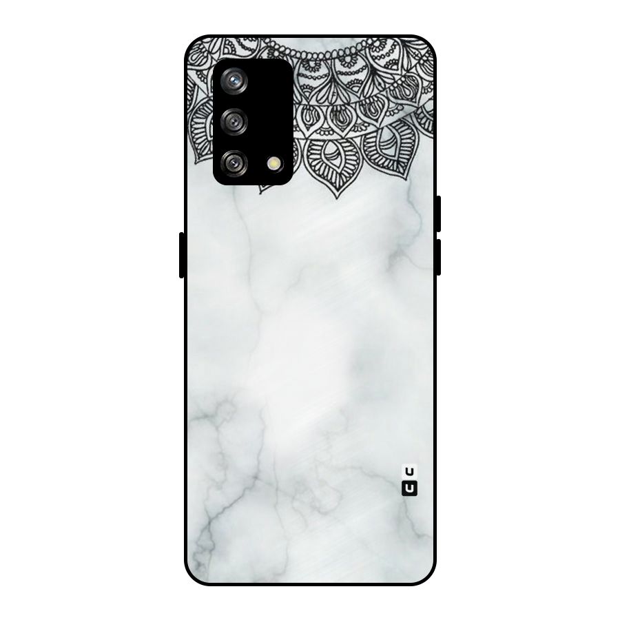 Exotic Marble Pattern Metal Back Case for Oppo F19