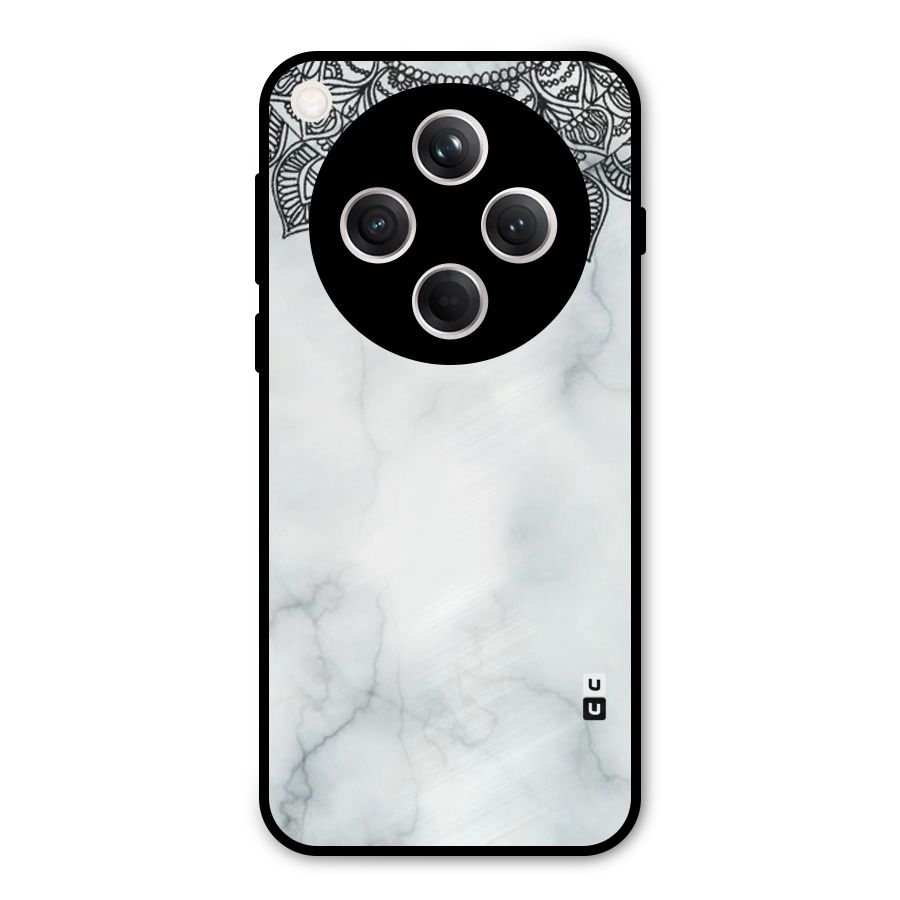 Exotic Marble Pattern Metal Back Case for Oppo Find X8
