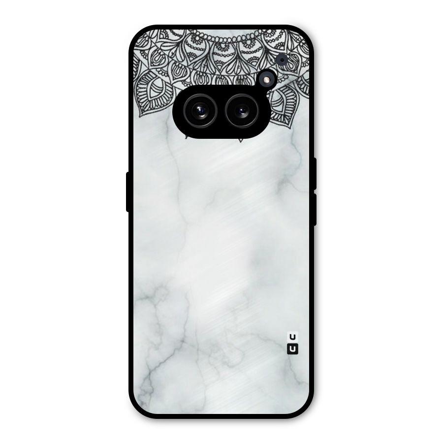 Exotic Marble Pattern Metal Back Case for Nothing Phone 2a