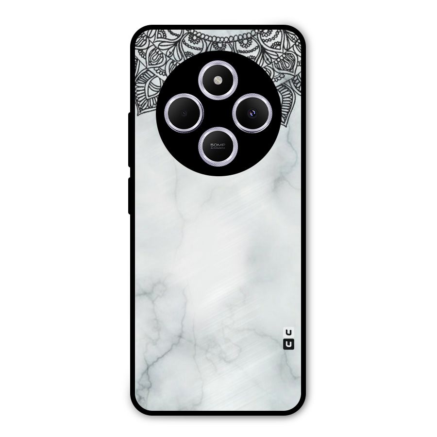 Exotic Marble Pattern Metal Back Case for Poco M7