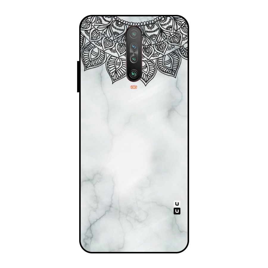 Exotic Marble Pattern Metal Back Case for Poco X2