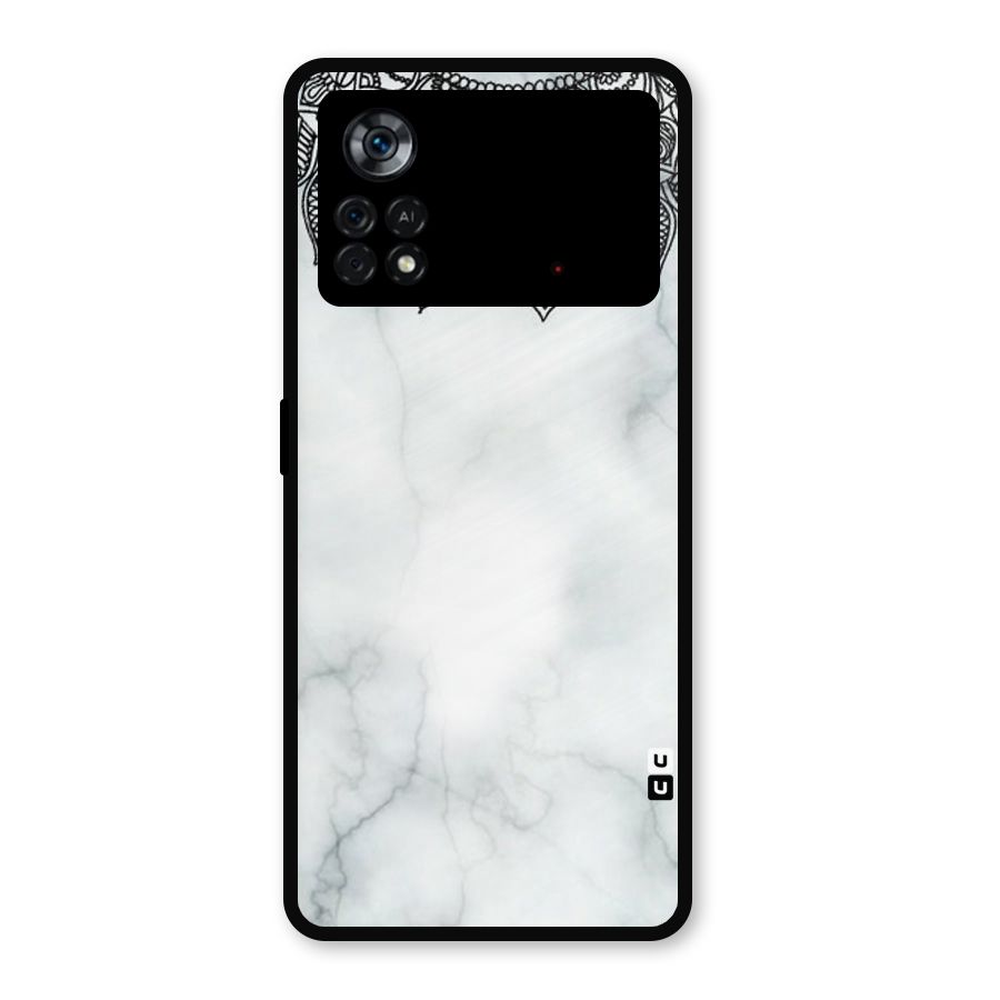Exotic Marble Pattern Metal Back Case for Poco X4 Pro 5G