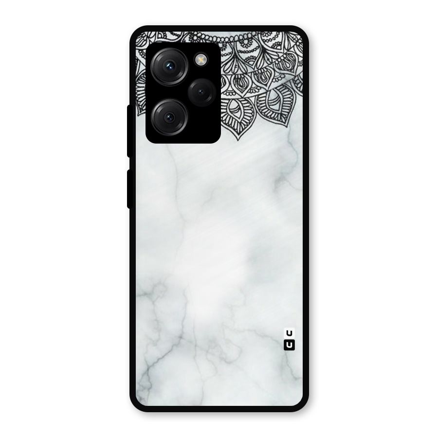 Exotic Marble Pattern Metal Back Case for Poco X5 Pro