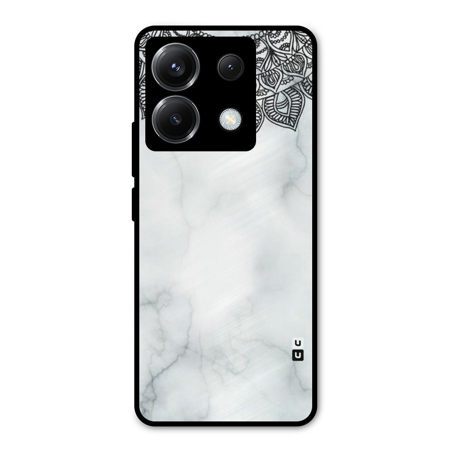 Exotic Marble Pattern Metal Back Case for Poco X6
