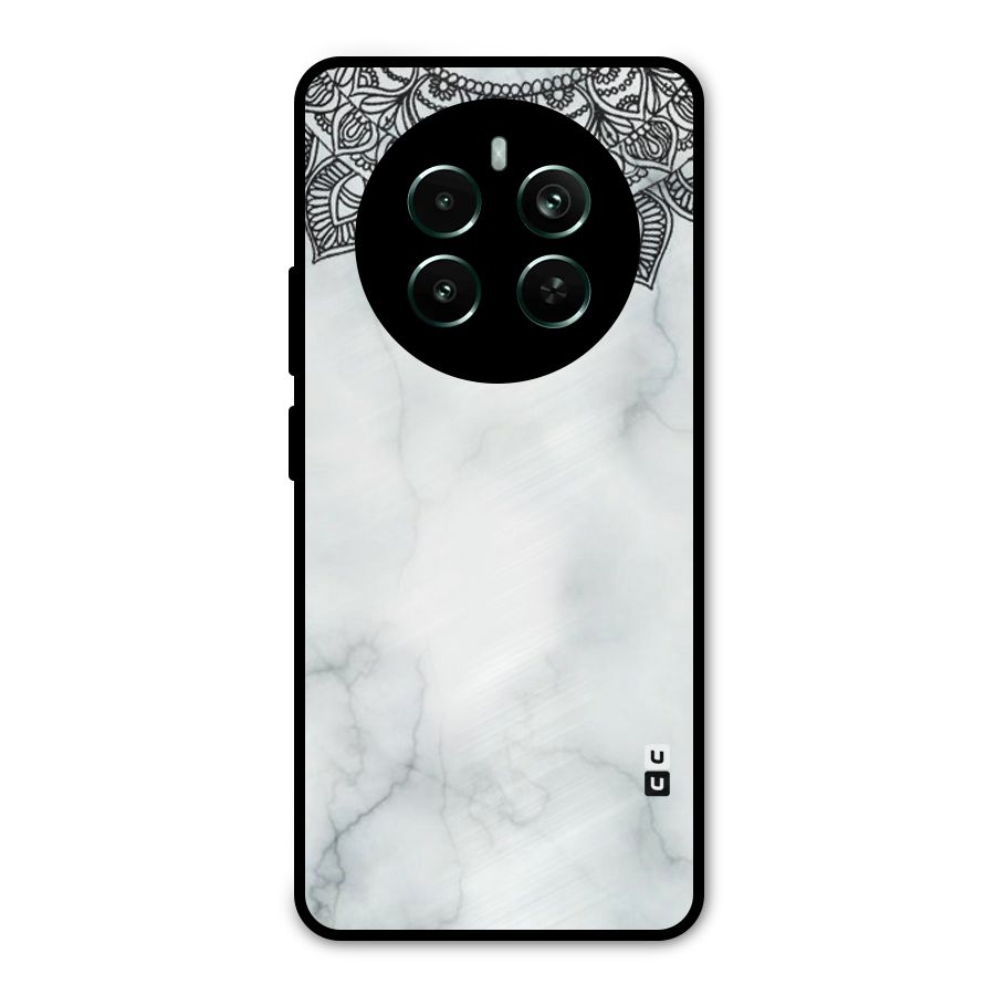 Exotic Marble Pattern Metal Back Case for Realme 12 Pro Plus